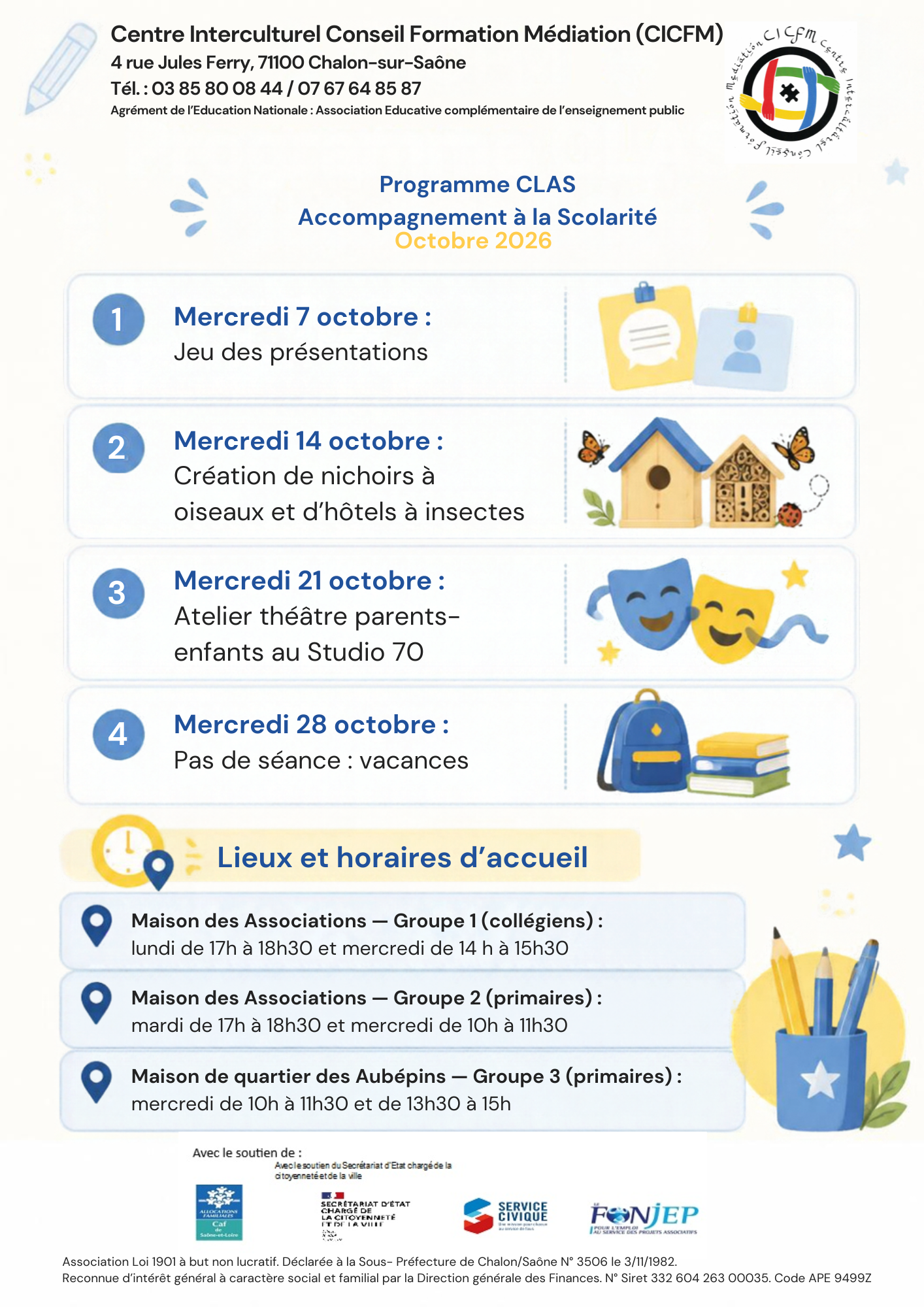 Aperçu Programme CLAS