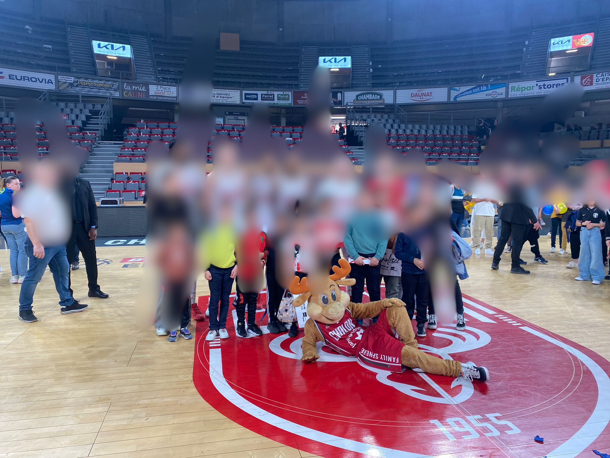 Match de l'élan chalon invité par l'équipe.